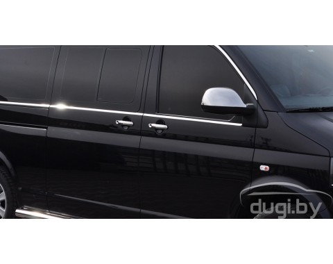  Накладки на зеркала (нерж.) для Volkswagen T6.